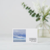 Carte De Visite Photo carré (v2) - Mer et Ciel (Debout devant)