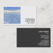 Carte De Visite Photo carré (v2) - Mer et Ciel (Devant / Derrière)