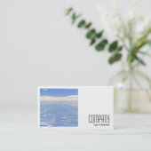 Carte De Visite Photo carré (v2) - Mer et Ciel (Debout devant)