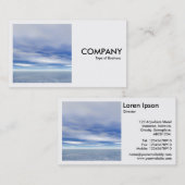 Carte De Visite Photo carré (v2) - Mer et Ciel (Devant / Derrière)