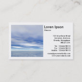 Carte De Visite Photo carré (v2) - Mer et Ciel (Dos)