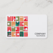 Carte De Visite Photo carré (v2) - Rectangles Abstraites 120623 (Devant)