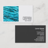 Carte De Visite Photo carré (v2) - Tresses de perles (Devant / Derrière)