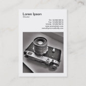 Carte De Visite Photo carré (v3) - Caméra Rangefinder russe (Dos)