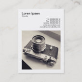 Carte De Visite Photo carré (v3) - Caméra russe Rangefinder 02 (Dos)