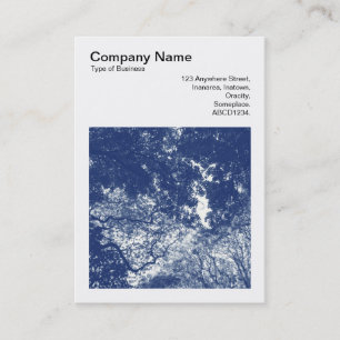 Carte De Visite Photo Carré (v3) - Canopée de Woodland 02 - Cyanot