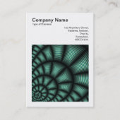 Carte De Visite Photo carré (v3) - Conception fractale 02 (Devant)