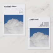 Carte De Visite Photo carré (v3) - Cumulus Cloud (Devant / Derrière)