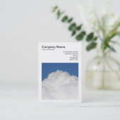 Carte De Visite Photo carré (v3) - Cumulus Cloud (Debout devant)