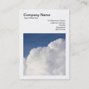 Carte De Visite Photo carré (v3) - Cumulus Cloud
