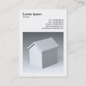 Carte De Visite Photo carré (v3) - Maison 02 (Dos)