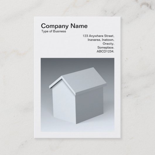 Carte De Visite Photo carré (v3) - Maison 02 (Devant)