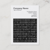 Carte De Visite Photo carré (v3) - Numéros aléatoires 02 (Devant)