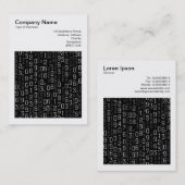 Carte De Visite Photo carré (v3) - Numéros en cascade (Devant / Derrière)