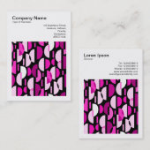 Carte De Visite Photo carré (v3) - Pat Croissant 010921 - Magenta (Devant / Derrière)