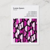 Carte De Visite Photo carré (v3) - Pat Croissant 010921 - Magenta (Dos)