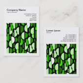 Carte De Visite Photo carré (v3) - Pat Croissant 010921 - Vert (Devant / Derrière)