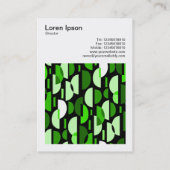 Carte De Visite Photo carré (v3) - Pat Croissant 010921 - Vert (Dos)