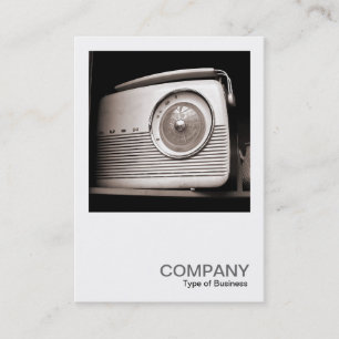Carte De Visite Photo carrée 0118 - Vieille radio