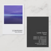 Carte De Visite Photo carrée 0298 - aube pourpre (Devant / Derrière)