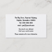 Carte De Visite Photo carrée de plan rapproché de balles de foin (Dos)