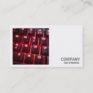 Carte De Visite Photo carrée (v2) - Clavier lumineux
