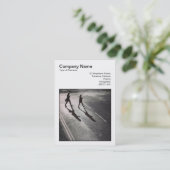 Carte De Visite Photo carrée (v3) - traverser la route (Debout devant)