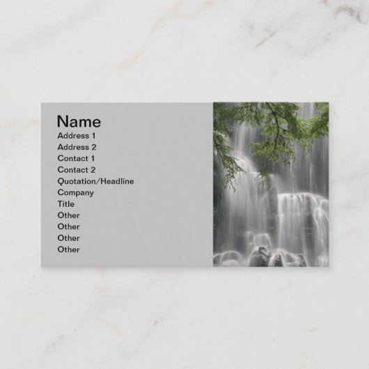 Carte De Visite photo_cascade_(5) (Devant)