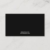 Carte De Visite Photo Cheval noir et blanc moderne (Dos)