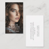 Carte de visite Photo Cheveux Et Maquillage (Devant / Derrière)