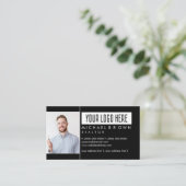 Carte De Visite Photo Classy Simple (Debout devant)