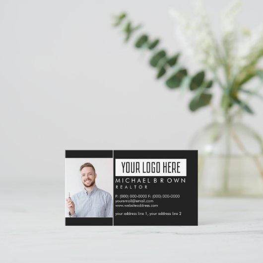 Carte De Visite Photo Classy Simple (Debout devant)