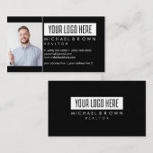 Carte De Visite Photo Classy Simple (Devant / Derrière)