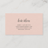 Carte De Visite Photo Collage & Calligraphie Monogramme Photograph (Dos)