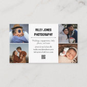 Carte De Visite Photo Collage QR Code Photographe professionnel (Devant)