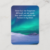 Carte De Visite Photo commémorative aurora Borealis (Devant)