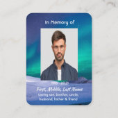 Carte De Visite Photo commémorative aurora Borealis (Dos)