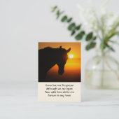 Carte De Visite Photo commémorative Cheval Silhouette (Debout devant)