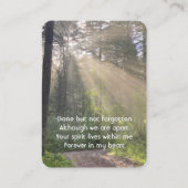 Carte De Visite Photo commémorative Lumière du soleil à travers la (Devant)