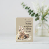 Carte De Visite Photo commémorative Prière d'aquarelle Phoques Fau (Debout devant)