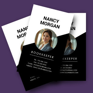 Carte De Visite Photo comptable comptable