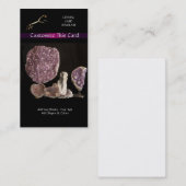 Carte De Visite Photo d'Amethyst & Gemstone Minerals (Devant / Derrière)