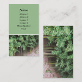 Carte De Visite photo d'arbres (Devant / Derrière)