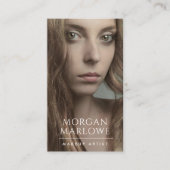 Carte De Visite Photo d'artiste maquillage moderne (Devant)