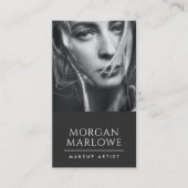 Carte De Visite Photo d'artiste maquillage moderne (Devant)