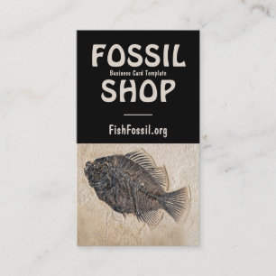 Carte De Visite Photo de Black Fish Fossil