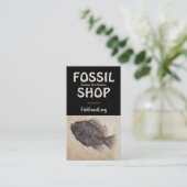 Carte De Visite Photo de Black Fish Fossil (Debout devant)