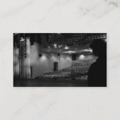 Carte De Visite Photo de blanc de noir d'étape de théâtre (Dos)