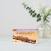 Carte De Visite Photo de boulangerie (Debout devant)