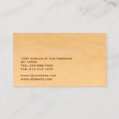 Carte De Visite Photo de boulangerie (Dos)